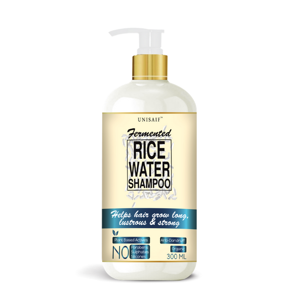 Fermented Rice Water Organic Shampoo (300ml) With Rice Water For Frizzy Hair| Volumizes Hair| Increase Shine | Silky Texture| NO SULPHATE NO PARABEN