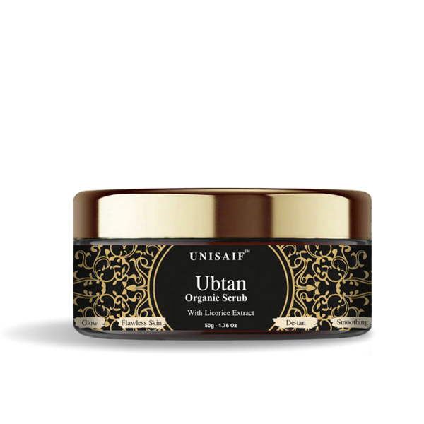 Ubtan Organic Scrub (50g) With Licorice Extract For |Glow |Flawless Skin |De-Tan |Smoothening