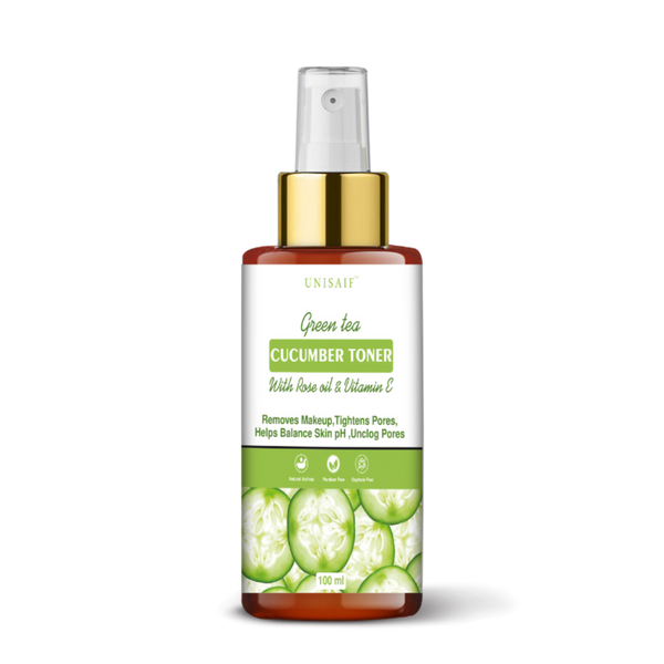 Green Tea & Cucumber Toner (100ml) With Green Tea Extract |Soothing | Unclog Pores| Hydration