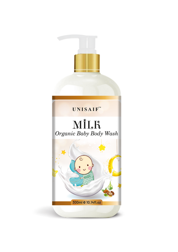 Milk Baby Organic Bodywash (300ml) | Gentle| Nourishing| Sulphate & Paraben Free| Skin Friendly| Optimum PH